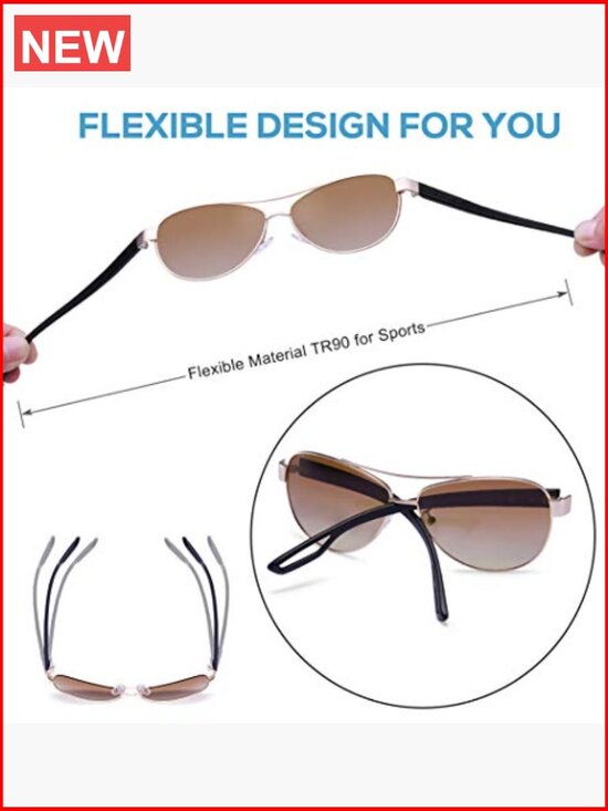 Polarized UV400 Sunglasses Metal Frame Ultra-Lightweight Comfort Driving main image 6